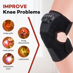 3-in-1 Rechargeable Knee Pain Relief Massager - Heat + Vibration + Support