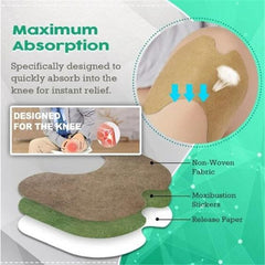 Herbal Knee Pain Relief Patch – Heat Therapy For Joint & Muscle Comfort, Natural Ingredients (Pack Of 10 Pcs)