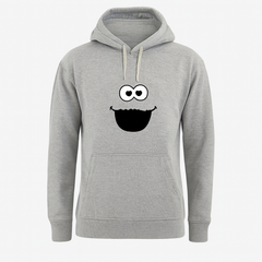 New Winter Collection Full Grey Hoodie Emoji Printed For Men And Boys (Medium)