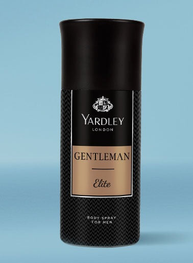 Yardley London Gentleman Elite Deodorant Body Spray for Men â€“ 150ml | Long-Lasting Elite Fragrance