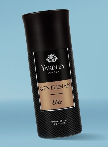 Yardley London Gentleman Elite Deodorant Body Spray for Men â€“ 150ml | Long-Lasting Elite Fragrance