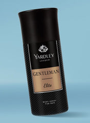 Yardley London Gentleman Elite Deodorant Body Spray for Men â€“ 150ml | Long-Lasting Elite Fragrance