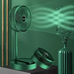 Telescopic Folding Floor Fan Summer Silent Desktop Retractable Fan for Office Bedroom School - Telescopic Fan - Portable Fan ( Random Color )