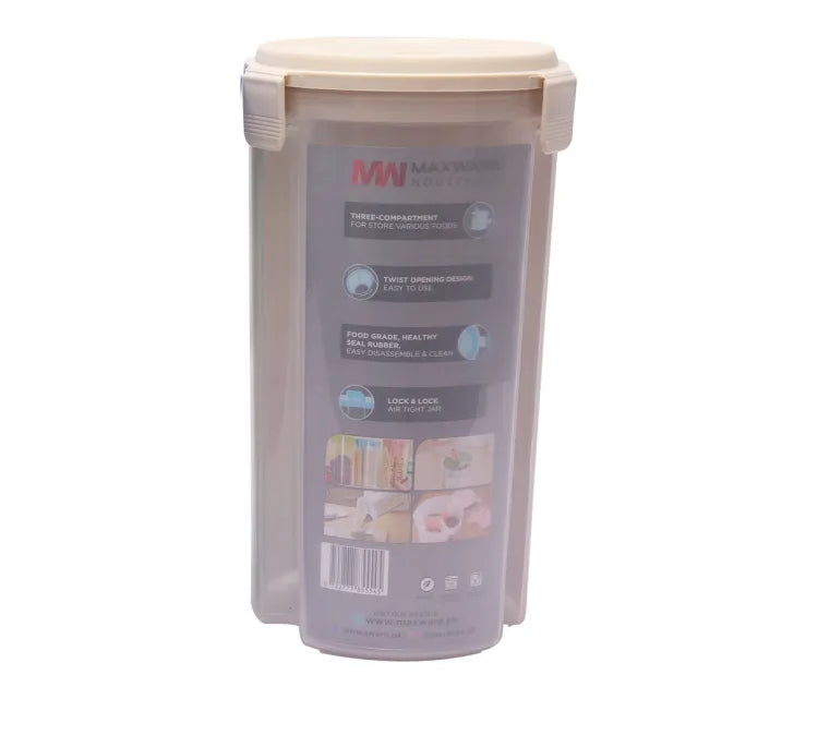 Marshal Storage Jar - 3 In 1 Jar - 3 Portion storage jar (2200 ml) (Random color)