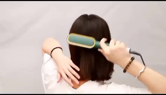 Multifunctional Hair Straightener Brush Heated Brushes Ceramic Anti-Scald Hair Straightening Hot Comb Hair Care Fast Heating