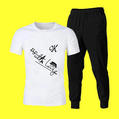 Hot Men's Sale New Arrival Tracksuit | Best Quality Tracksuit For Men | Tracksuit For Gyms | T-Shirt &amp; TrouserÂ 