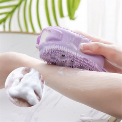 silicone soap bath massage / Bath Body Brush High Quality Silicon Bath Brush (random color)
