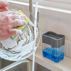 Soap Pump with Sponge Hand Push Water Resistant Portable Dispenser