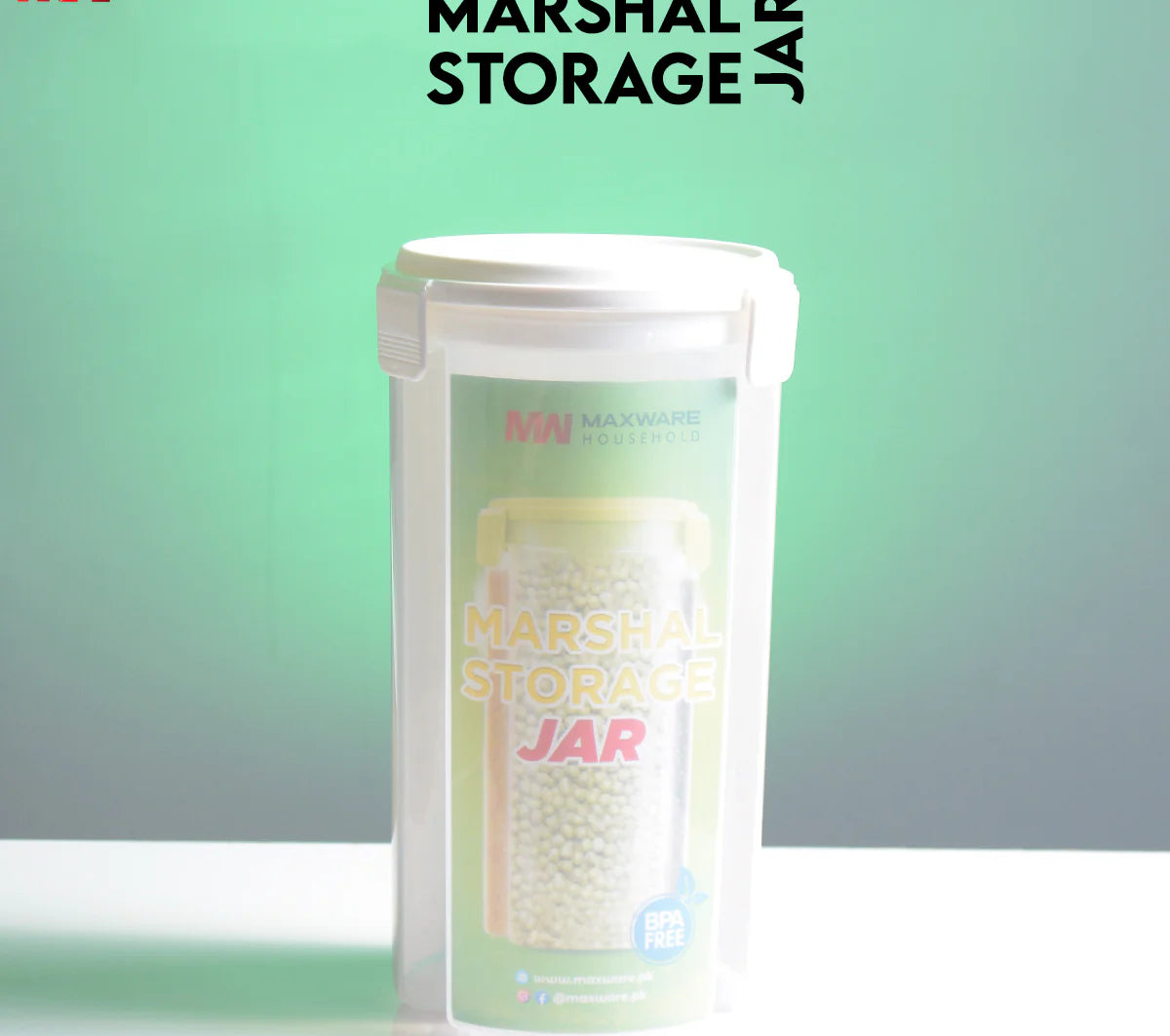 Marshal Storage Jar - 3 In 1 Jar - 3 Portion storage jar (2200 ml) (Random color)