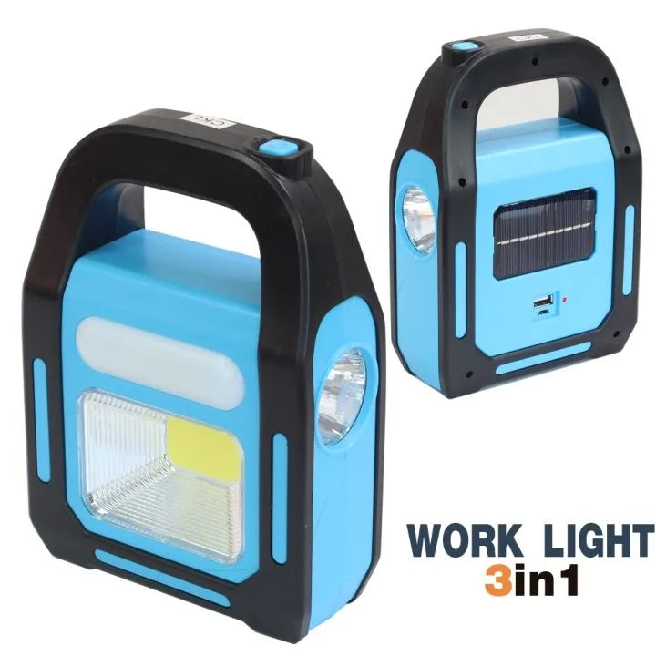 Work Light  Emergency Light / Rechargeable, Solar Charging, USB Charging Work Light / Camping Light / Outdoor Portable Light HB-9707B-2 /