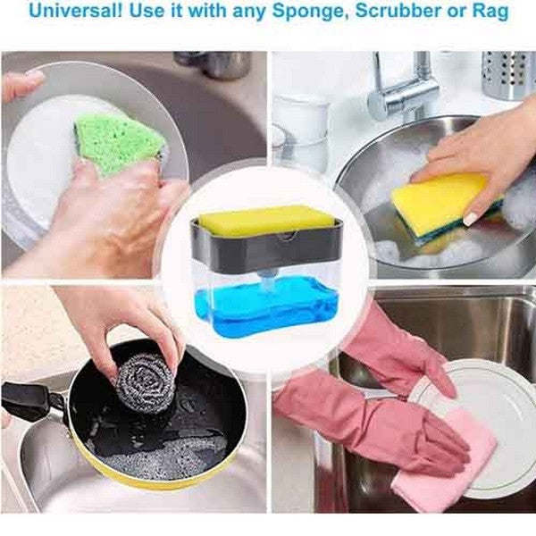 Soap Pump with Sponge Hand Push Water Resistant Portable Dispenser