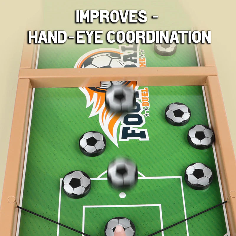 Wooden Sling Puck Game | Football Board Game | Wooden Hockey Soccer Table Game for kids &amp; adults