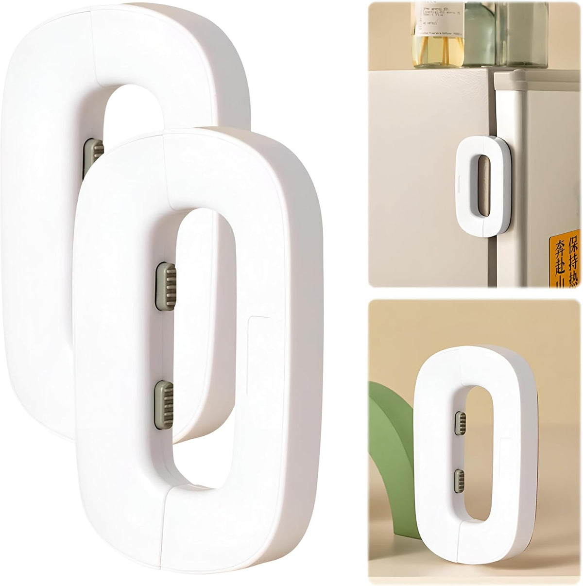 New Style Fridge Lock - Double Button Baby Proof Refrigerator Lock