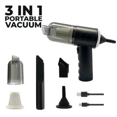 Premium 3-in-1 Wireless Vacuum Cleaner, Blower & Air Pump (High Power & Portable)