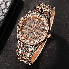 Multi-Texture Islamic Dial Watch for men