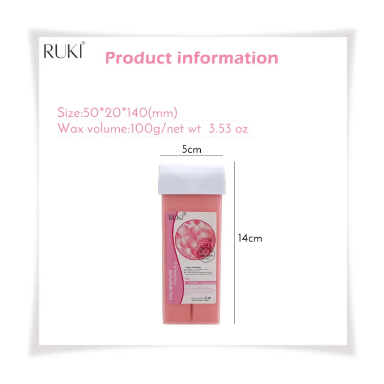 Refill Wax for Women, Roll On Wax Refill for Hair Areas of the Body, Roller Waxing Hair Removal Depilatory Refill Wax with different flavour (1 Pc) (Random Flavors)