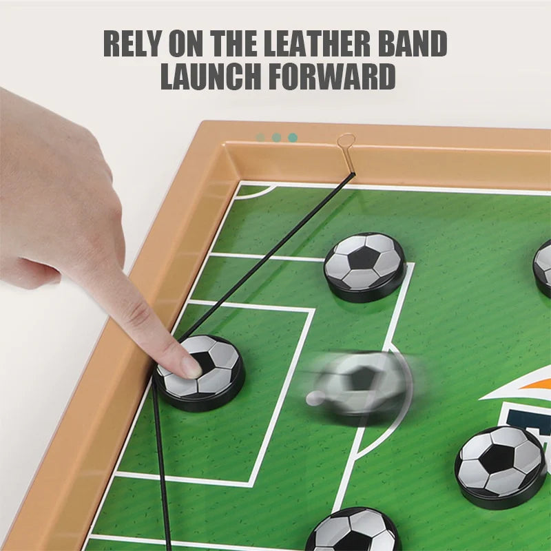 Wooden Sling Puck Game | Football Board Game | Wooden Hockey Soccer Table Game for kids &amp; adults