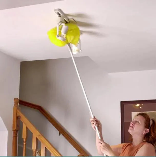 Removable Ceiling Fan Duster Washable Retractable Clean Brush Soft Duster Brush Anti Dusting Brush Home Cleaning