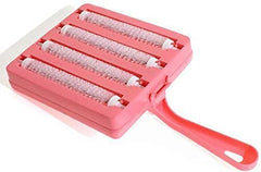 Plastic Handheld Carpet Roller Cleaning Brush Car Seats, Table Linen, Sofas, Bed Sheets, Carpet Roller Brush Cleaning with Dust Crumb Collector (Random color)