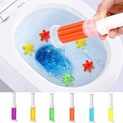 Toilet Cleaning Stamp Gel Toilet Injection Gel Flower  Bathroom Cleaner Toilet Gel (random color)