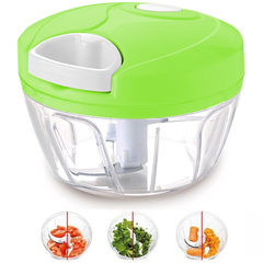 ( NW000433 ) Speedy Chopper Manual Food Chopper for Vegetable| Fruits Nuts| Onions Chopper Hand Pull Mincer Blender Mixer Food Processor (Random Colors)