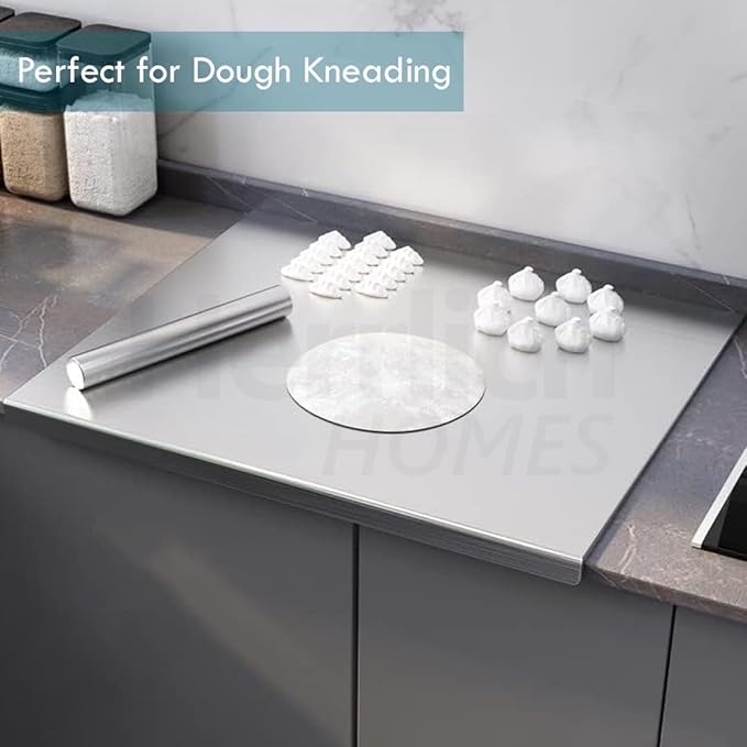 Stainless Steel Cutting Board! ðŸ”ªâœ¨   Durable, hygienic, and easy to cleanâ€”perfect for all your chopping needs. A must-have for any chef! - Size: 41x33Cm