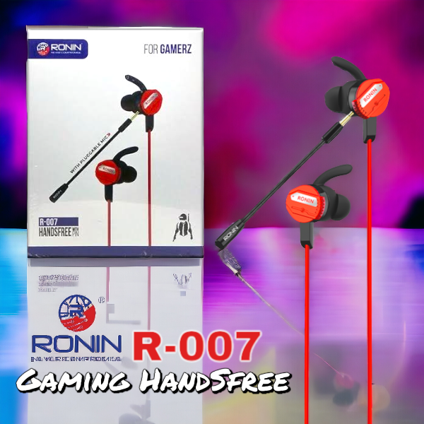Ronin R-007 TYPE-C Gaming Handsfree | Dual Microphone Setup | Ergonomic Design | Universal Compatibility | Lightweight Build
