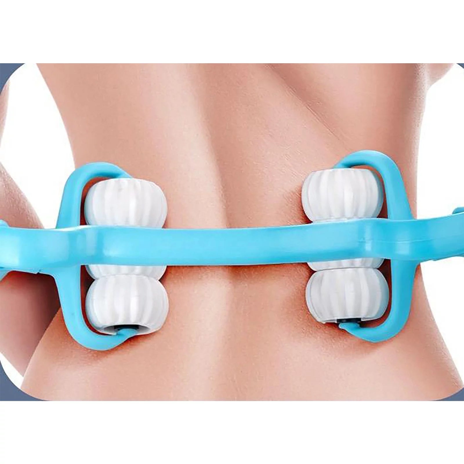 Manual Neck Massager For Cervical pain, deep Tissue | Handheld Massager Tool for Legs Waist Neck and Shoulder (Random color)