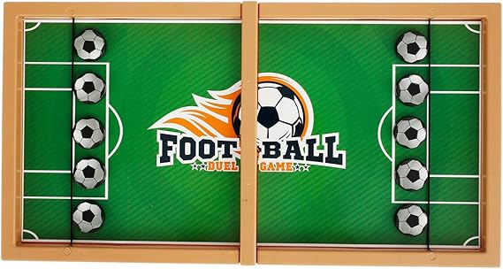 Wooden Sling Puck Game | Football Board Game | Wooden Hockey Soccer Table Game for kids &amp; adults