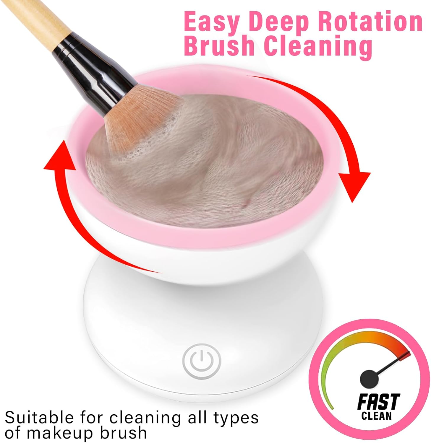 Makeup Brush Cleaner Machine, Electric Makeup Brush Cleaner(random color)