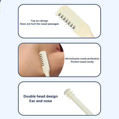 Nose Hair Cutter, 360 Degree Rotating Nose Tweezer - Multi-functional Nose Hair Trimmer Tool for Travel, Picnic, Dating Portable Earpick
