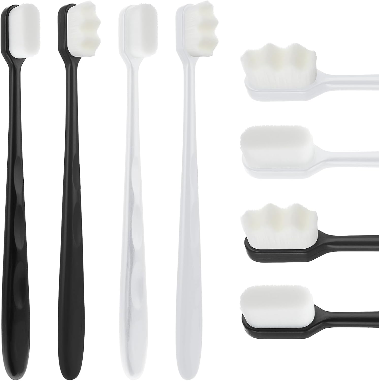 Micro Nano Tooth Brush for Sensitive Gums Toothbrush with Extra Soft Floss (Random Color)