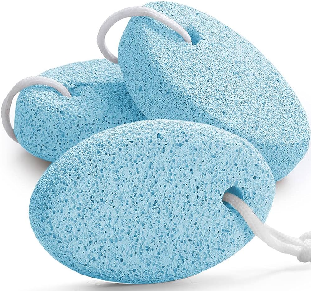 Foot Care Pumice Stone For Feet For Feet Hands And Body Dead Skin Remover Tool | Pumice Foot Grinding Stone Two Piece Set to Remove Dead Skin Calluses Clean Stone Nail Brush to Remove Dirt - 02 PCs - Random Color