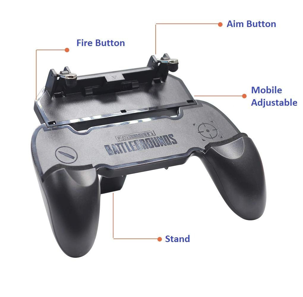 Mobile Gaming Controller Gamepad with Fire Trigger â€“ Joystick Grip for PUBG, Fortnite &amp; FPS Games