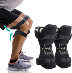 Join Support Knee Pad Breathable Non slip Power Lift Spring Force Knee Booster Tendon Brace Band  Pair