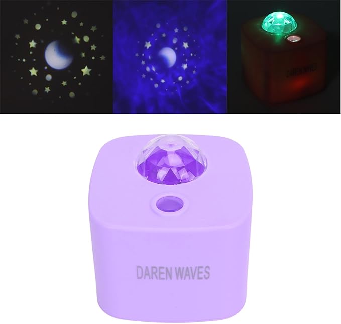 Ocean Light Projector for Bedroom Led Star Galaxy Sky Wave Color Rotating Underwater Wall Projection (random color)