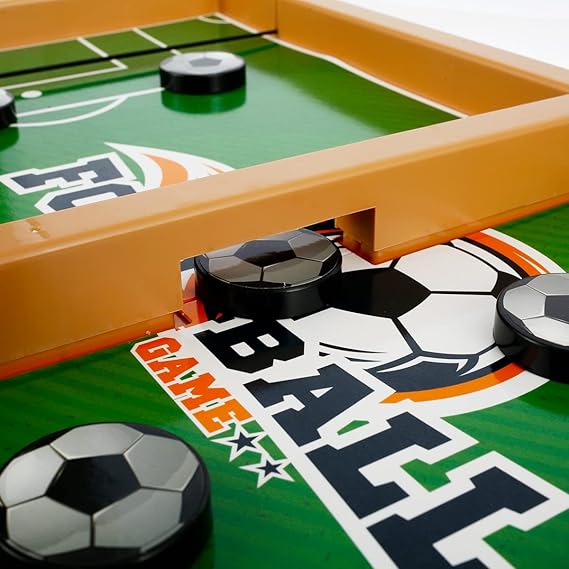 Wooden Sling Puck Game | Football Board Game | Wooden Hockey Soccer Table Game for kids &amp; adults