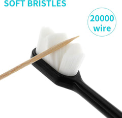 Micro Nano Tooth Brush for Sensitive Gums Toothbrush with Extra Soft Floss (Random Color)