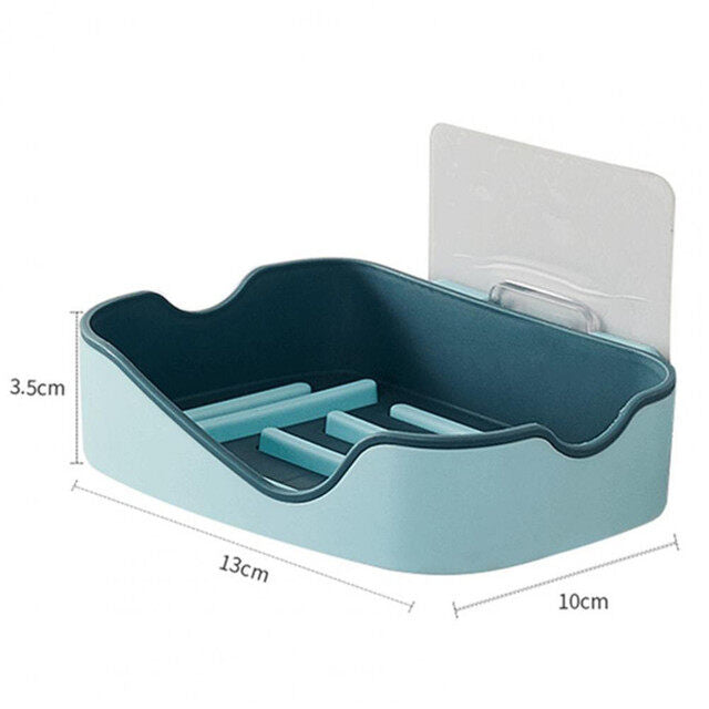 Wall Mounted Soap Dish Holder For Bathroom | Wall Mounted Soap Bar, Holder Rack For Shower Wall, Kitchen, Bathroom (Random Color)