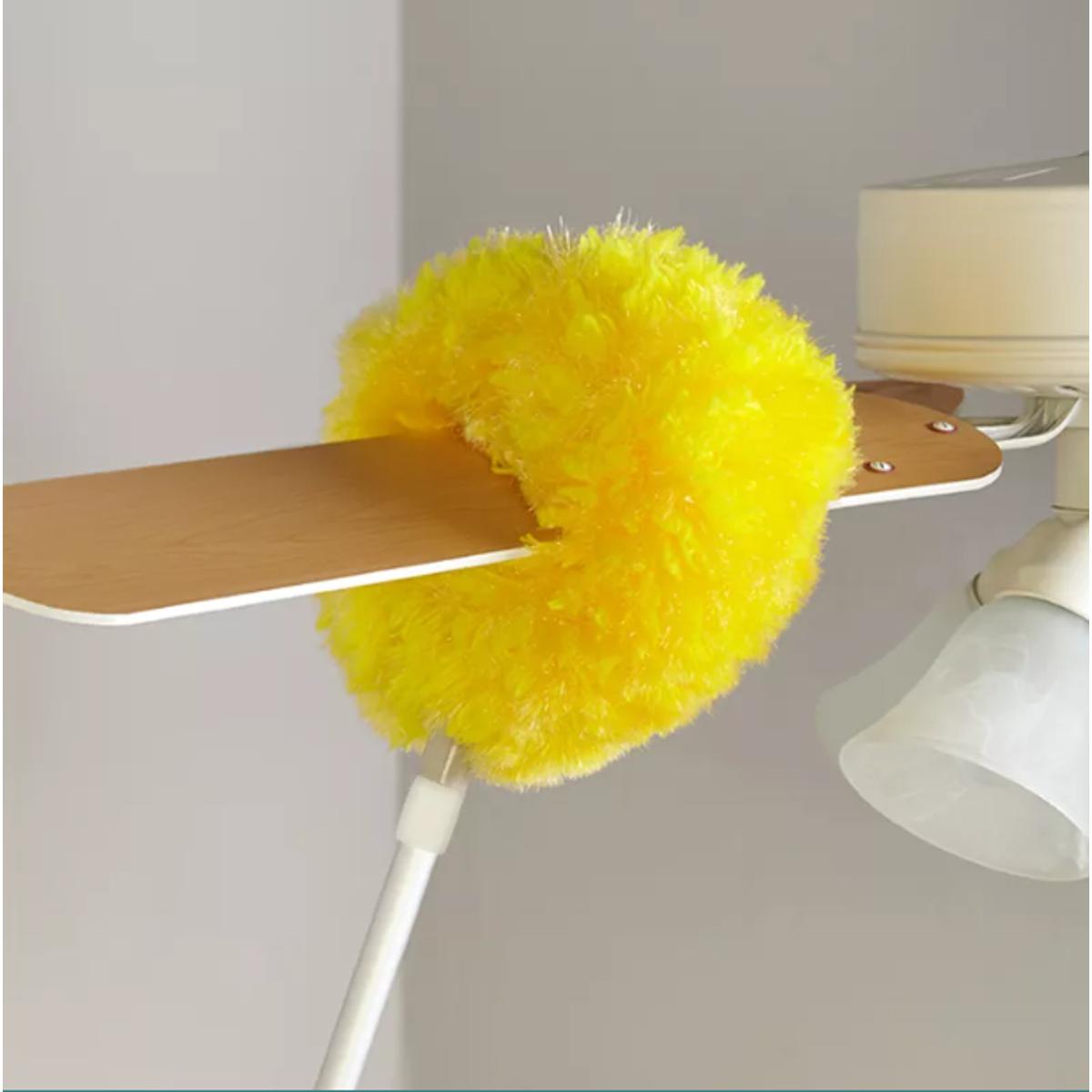 Removable Ceiling Fan Duster Washable Retractable Clean Brush Soft Duster Brush Anti Dusting Brush Home Cleaning