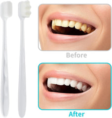 Micro Nano Tooth Brush for Sensitive Gums Toothbrush with Extra Soft Floss (Random Color)