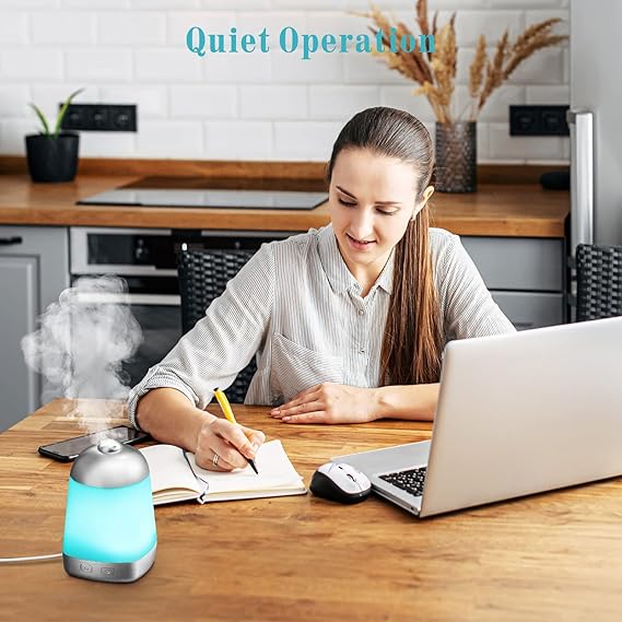 Cold Mist Aromatherapy Humidifier Electric Aroma Infuser for Home Bedroom Office 200ml (random color)