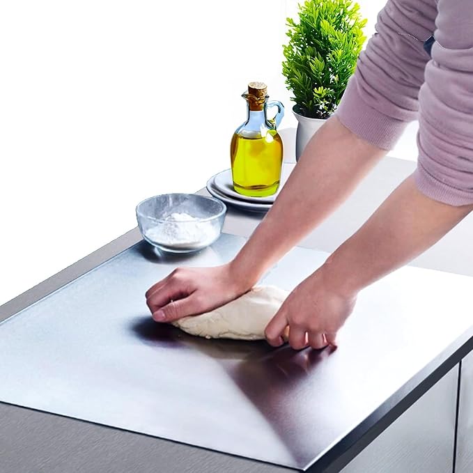 Stainless Steel Cutting Board! ðŸ”ªâœ¨   Durable, hygienic, and easy to cleanâ€”perfect for all your chopping needs. A must-have for any chef! - Size: 41x33Cm