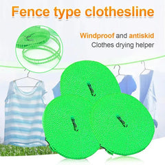 Wind Proof Non Slip Nylon Hanging Drying Rope Clothes washing line with full size of 5 Meters