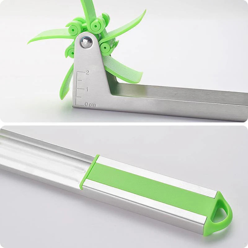 Windmill Watermelon Cube Cutter | Watermelon Slicer Cutter, Stainless Steel Watermelon Cutter Wheel Fruit Knife Melon Knife Corer Kitchen Gadgets, Practical Tool for Fruit Vegetable Salad
