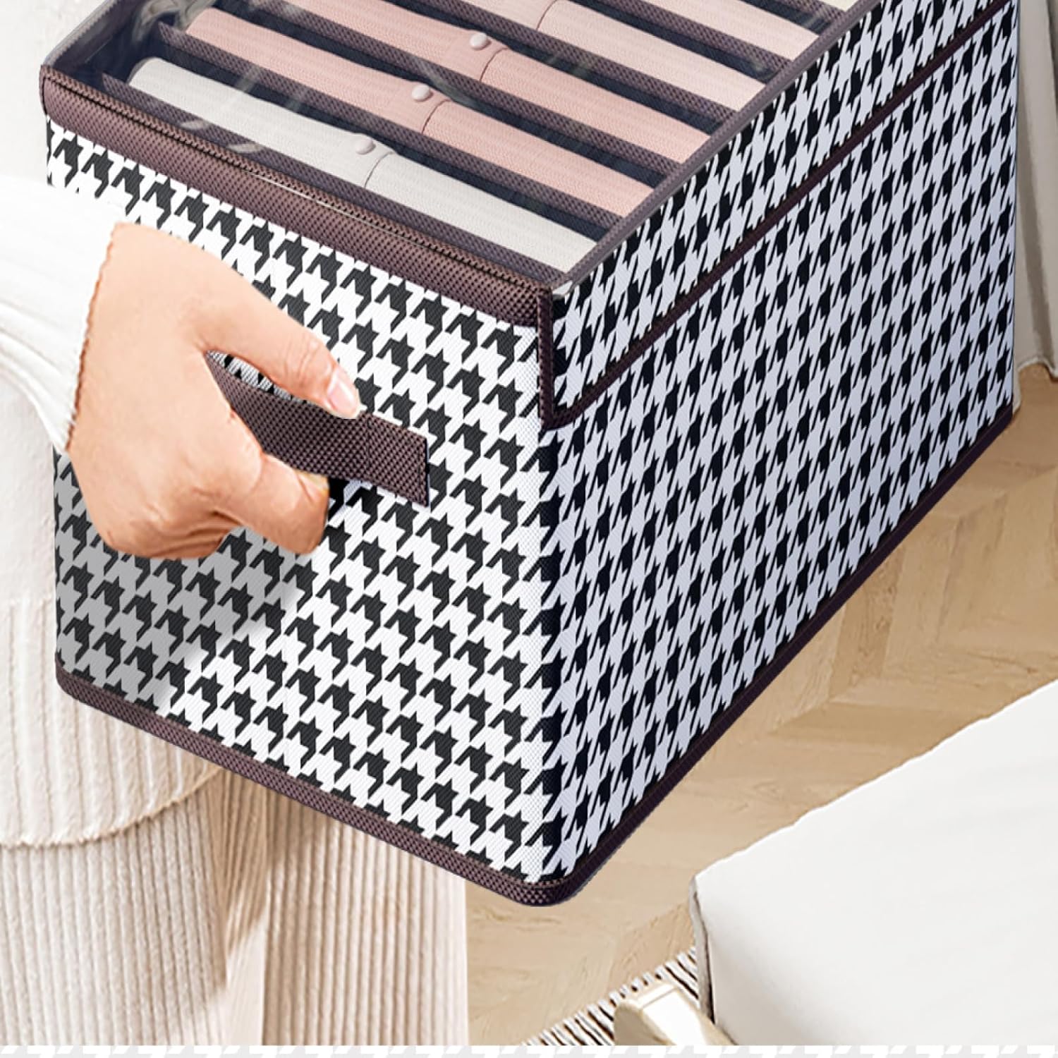 Clothes Organizer | Pants, Jeans Storage Box | Wardrobe Clothes Organizer | Underwear, Socks Storage Artifact Cabinet Storage Organizers - 01 Cloth Organizer