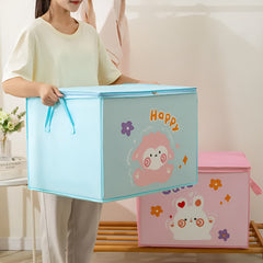 Lucky Teddy Bear Storage Bag - Clothes &amp; Toy Organizer | Cartoon Animal Storage Box (Random Design &amp; color)