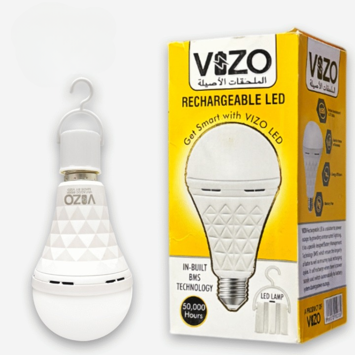 AC/DC LED Emergency Bulb – 15W (Auto-Charging + Dual Mode) | Best Quality Light Bulb | Bulb For Home &amp; Office - Rechargeable Bulb