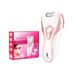 Kemei 3 In 1 ( KM-3010 ) Rechargeable Hair Remover | Kemei Callus Remover With Extra Lady Epilator And Shaving Head 3 in 1 ( Random Color )