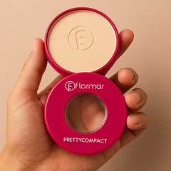 12 Pcs Face Powder | Flormar Pretty Compact Pressed Face Powder â€“ Oil-Control, Lightweight Matte Finish, Long-Lasting Coverage for a Smooth, Natural Look Shade 198 | Face Powder |Â 